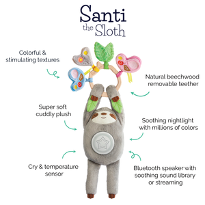 Santi The Sloth - The Smart Sleep Aid - Starry Night