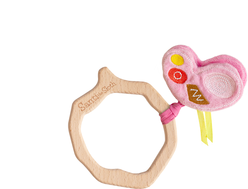 Cherry Blossom Butterfly Teether Attachment